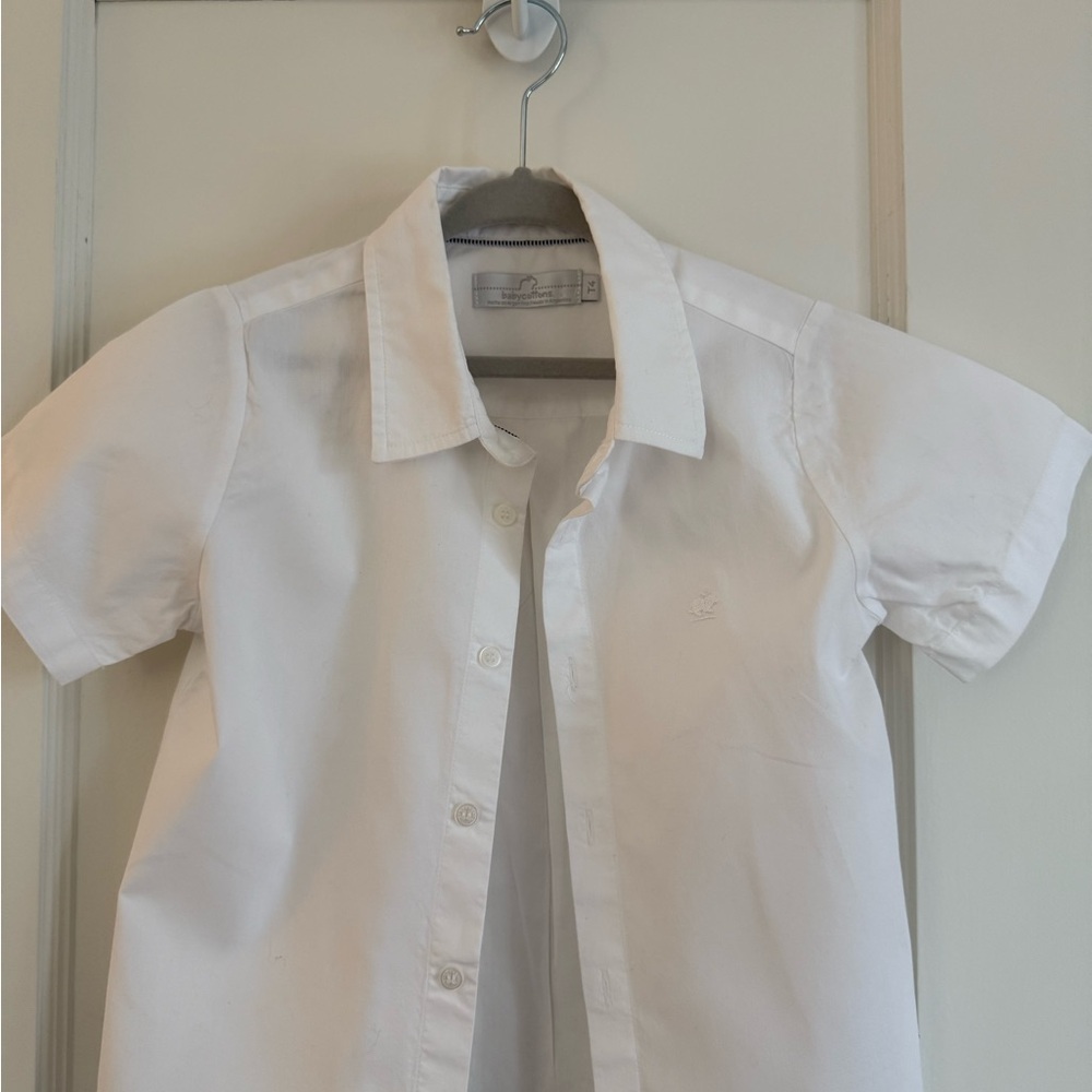 babycottons White Button Down Shirt Classic Design
